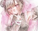 アナログで水彩イラスト描きます かわいいほわほわ水彩や闇を感じるイラスト！プレゼント用にも！ イメージ4