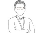 商用利用可！シンプルで個性のあるアイコンを描きます 写真を元にSNS等のアイコンに。色の追加も可能です。 イメージ3