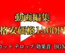 フル編集を格安で提供します 格安なのにフル編集で見やすい動画を イメージ1