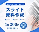 見やすいスライド資料作成します シンプルでやさしく伝わる資料に整えます イメージ1
