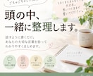 話した内容を整理して、あなたの言葉にまとめます 頭の中のモヤモヤを、伝わる言葉に整理してお渡しします イメージ1