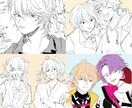 ラフイラスト〜一枚絵・アイコン承ります 安価にラフイラスト、一枚絵、アイコンをお書きします！ イメージ3