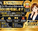 Xインプレッション1万＋いいねを30日間増加します あなたのその伸び悩み…30日間で正しい運用でアクティブに！ イメージ1