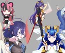 アニメ塗りのイラストを描きます サムネ、アイコン、立ち絵などに使えるイラストを制作致します。 イメージ2