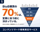 BtoBコンテンツマーケ戦略を策定します ROIが分かりにくいコンテンツマーケの体系的な戦略策定を支援 イメージ1