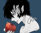 綺麗なSNSアイコン描きます 目を引くような印象深いアイコン イメージ1