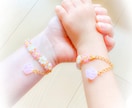 可愛いお花のブレスレッドを制作します ハンドメイドなので唯一無二のお揃いのブレスレットができます♪ イメージ2