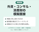 外資・コンサル・消費財の面接対策・模擬面接をします 採用側の視点で直し、改善点3つと答え方の型をお渡し イメージ1