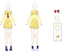 衣装3着分をデザインします アイドル・ユニット・グループ・統一モチーフの衣装をデザイン イメージ4