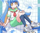 アニメ塗りのイラスト制作します シンプルでポップな画風が得意です！ イメージ5