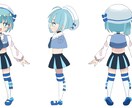 Vtuber用オールインワンパッケージお作りします 配信に必要なもの一括製作！Live2dモデリング・イラスト イメージ3