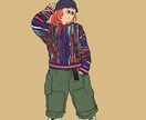 イラストアイコン描きます 古着ファッション可愛いイラスト描きます！ イメージ4