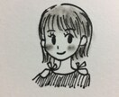 アイコンにも！シンプルなモノクロ似顔絵描きます SNSのアイコンやプロフィールにおススメ イメージ2