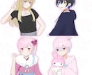 最短3日!!アニメのような可愛いイラストを描きます アニメのような可愛いイラストを最速で納品します！ イメージ4