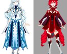 いろんなな用途のイラスト描かせていただきます 一枚絵/立ち絵/サムネイル/Vtuber関係のイラストなど。 イメージ5