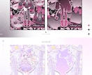 世界観を大切にしたVTuber宣伝画像を制作します 立ち絵公開・新衣装お披露目など、活動に寄り添ったデザイン⟡ イメージ2