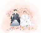 フルカラー似顔絵でウェルカムボード描きます 結婚式からSNSまで使えるデータ納品の似顔絵イラスト イメージ3