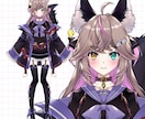 Vtuberパーツ分けイラスト制作します Vtuberのキャラデザ〜パーツ分けイラスト制作！ イメージ4