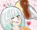 可愛い世界観で悪魔っ娘などのキャラを描きます 普通のキャラクターや天使っ娘、魚っ娘などの擬人などを描きます イメージ4
