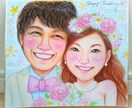 明るく優しい雰囲気の似顔絵を手描きいたします 水彩絵の具や色鉛筆でリアルかつ可愛らしいくお描きします イメージ1
