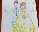 ほんわかメルヘン♪手書きウェルカムボード描きます イメージ1