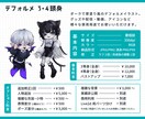 個性的なデフォルメ・ちびキャライラスト制作します かわいいからかっこいいまで!多ジャンル対応可能! イメージ2