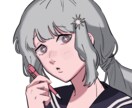 SNS、ゲーム用アイコン描きます アイコンに使える正方形の顔イラスト制作します イメージ2