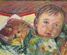クレヨン画でペットや家族の肖像画を描きますます 油絵のような重厚感。大切なうちの子を暖かく残しませんか？ イメージ6