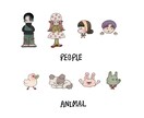 商用利用OK！お洒落で映えるイラスト描きます SNSアイコンや挿絵にも♡お洒落な手書き風のイラストです イメージ2
