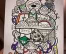同じ絵が描けないので違う絵が届きます 全て一点限りとなっています。写真とは違う絵が届きます イメージ1
