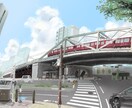 映える背景描きます シンプル〜緻密な背景までご相談内容に応じてお描きします！ イメージ2