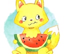 絵本風動物のアイコンをお描きします 水彩、デジタルどちらでも対応可能！素敵な癒しをお届けします イメージ1