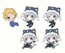 かわいいデフォルメイラストお描きします ▼ミニキャラアイコンおまかせください！ イメージ5