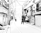 風景写真を漫画背景風に描きます 思い出・日常の景色を漫画背景風に！ イメージ9