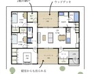 住宅の間取りを提案します 平面図とパースを納品。現役の設計士として理想の間取りを作成 イメージ7