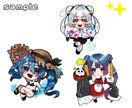企業実績有◆かわいいミニキャラ描きます 商用利用OK！返礼品やグッズ用、観賞用まで幅広く承っています イメージ4