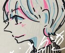 シンプル似顔絵描きます マーカーを使って似顔絵を描きます イメージ2