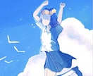 目を惹く、。青い一枚絵描きます 『あなたの思いを、青い世界に。』 イメージ4