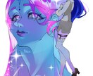 厚塗りで描く唯一無二のキャラデザイン描きます 細かな設定やこだわりを形に立ち絵からアイコンまで丁寧に対応。 イメージ3