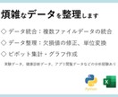 煩雑で膨大なデータから、重要な指標を分析します 「目的に合ったデータ集計やグラフを作成します」 イメージ2