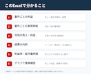 ココナラの利益と実質時給をExcel見える化します 手数料・経費・作業時間を入力 案件ごとのリアル採算を自動計算 イメージ2
