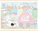 ゆるくてかわいいウェルカムボードを作成します 結婚式 ウェディング wedding イメージ4