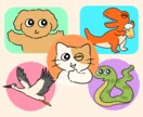 きゃわわ！あなただけの動物ゆるキャラ作成いたします 商用OK！ブログやアイコン、広告におすすめ！動物のアイコン イメージ6