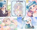 商用利用無料！バストアップ・立ち絵作成いたします IRIAM対応作成可能・１枚絵やアイコンに！ イメージ7