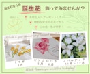 誕生日や記念日の「月の花」クロスステッチで作ります 小さくてもパッと華やぐ！さりげないプレゼントにも最適！ イメージ2