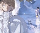 MVサムネイル等⟡厚塗り1枚絵のイラスト制作します 歌ってみた動画/配信/snsのアイコン･ヘッダー など イメージ5