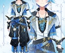 Vtuber様用パーツ分けイラストを制作いたします 全身キャラデザ表情差分7種とPNG立ち絵データ付き！ イメージ7