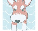 大事なペットをおしゃれなイラストにします シンプルでかわいいポストカードサイズの1枚に！ イメージ4