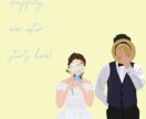 写真を元にお洒落でPOPなイラストを描きます ウェルカムボード、大切な人へのプレゼント、SNSアイコンに イメージ5