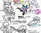 商用利用 高彩度のデフォルメイラスト描きます グッズデータ制作、絵柄寄せ、似顔絵可 ご相談ください！ イメージ5